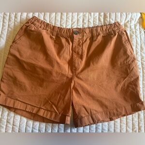 Chubbies 5.5" Inseam Shorts Mens Large Rust Orange Elastic Waist